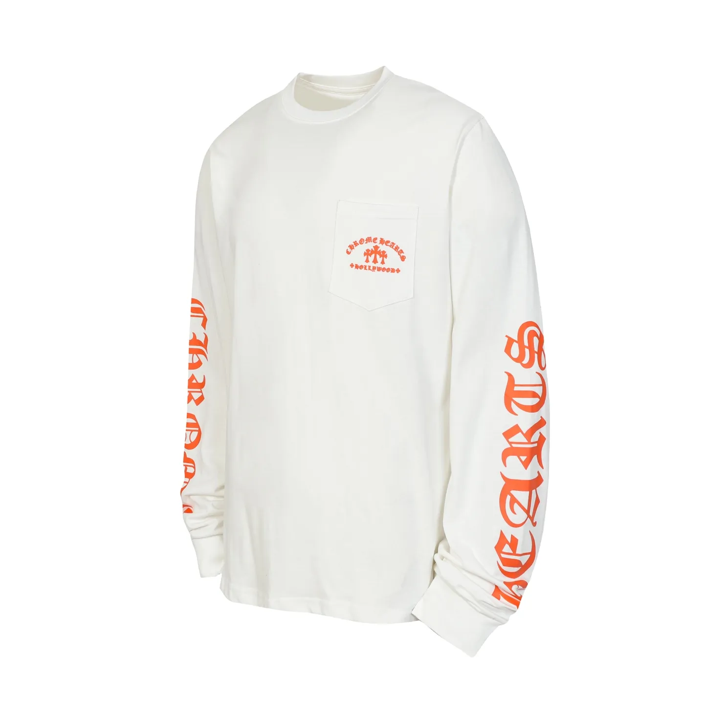 P160 Cross-border quantity model. Those who pursue quality, please do not place an order. -Chrome Hearts/Chrome Hearts Sanskrit Sanskrit Cross✝️Print popular long-sleeved T-shirt -High weight, high density and high quality. The wool is soft, delicate and skin-friendly. It feels soft and silky. It has excellent warmth and skin-friendly properties.